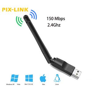New WiFi Wireless Network Card USB 2.0 150M 802.11 b g n LAN Adapter Rotatable Antenna for Laptop PC Mini Wi-Fi Dongle MT7601