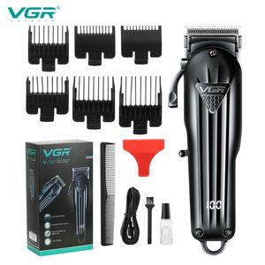 VGR style electric hair clipper gradient blade adjustable USB rechargeable V-282 220312