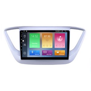 9 Inç Araba DVD Oynatıcı Hyundai VERNA-2016 Için GPS Navigasyon Sistemi ile Dokunmatik Ekran Bluetooth Wifi 3G Destek Carplay OBD TPMS