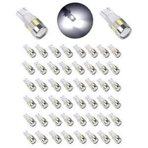 50 adet Beyaz T10 W5W 5630 6SMD 12 V LED Ampuller Için Araba Plaka Işık İç Işıkları Okuma Işık Bagaj Işık Ampul