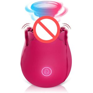 Sexspielzeug Rose saugt Eier, Zunge leckt 10-Frequenz-Vibration, springt, weibliche Fernbedienung, Tröster, Milchartefakt