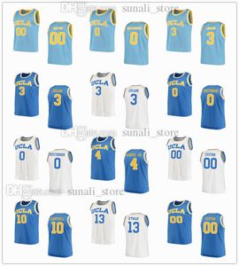NCAA UCLA Bruins Kolej Basketbol Forması 3 Johnny Juzang Jaime Jaquez Jr. 10 Tyger Campbell 13 Jake Kyman Russell 0 Westbrook Lonzo 2 Top 42 Aşk 14 Lavine 21 Tatil