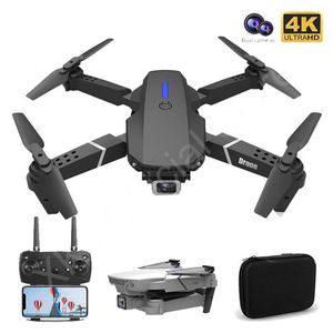 (Nuovo) Drone Toys-E88 con grandangolo HD 4K 1080P doppia fotocamera altezza attesa Wifi RC pieghevole quadcopter Dron giocattolo regalo