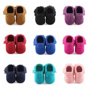 Yenidoğan Bebek Bebek Yürüyor İlk Yürüteç Çocuklar Moccasins Moccs Yumuşak Soled Kaymaz Ayakkabı Prewalker Süet Ayakkabı