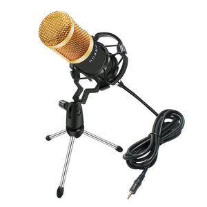 Kit microfono per registrazione audio a condensatore BM 800 Supporto antiurto + cappuccio in schiuma + cavo per trasmissione radiofonica canto