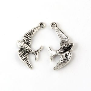 150 Stücke Antike Silber Legierung Schwalbe Charms Anhänger Für Schmuck Machen Armband Halskette DIY Zubehör 14,5X29 MM A-683