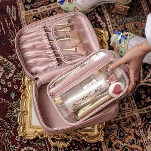 Depolama Çantaları Kadınlar Makyaj Fırçaları için Kozmetik Sevimli Yeniden Kullanılabilir Japon Trousse De Toilette Ev Ürün Bl50snb