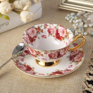 Royal Classical China British Black Tea Cup Lussuose tazze da caffè in ceramica Porcellana ossea di alta qualità