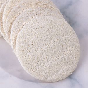 500 adet Doğal Loobah Yüz Pedleri 8 * 8 cm Loofah-Disk Makyaj Süngerler Kaldır Peolying Yüz Loobahs Pad Luffa Loofa da Fırçalar Fırçalar da mevcut birçok boyutta