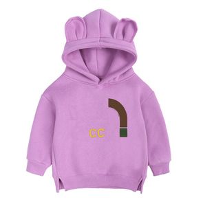 Hoodies sonbahar ve kış giysileri erkek kız kapşonlu polar Tişörtü Tasarımcı bebek ceket ayı kulakları çocuk giyim 0-3years