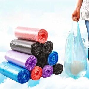 VanzLife Mutfak Tek Kullanımlık Çanta Dağıtıcı Küçük Plastik Torbalar Ev Taşınabilir Çöp Çanta Tuvalet Temizleme Bezi Büyük Çanta 211215