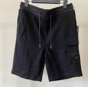 Shorts masculinos de verão de algodão com vários bolsos calças cargo CP na altura do joelho