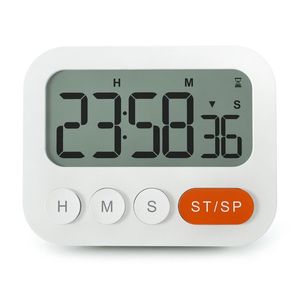Timers Digital Kitchen Timer Magnetic Countdown Cooking Clock With Magnet Back & Clip Adjustable Alarm Large Display