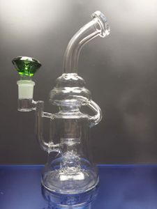 Bong Clear Dab Rig Rig Water Tipe Babler с перколятором для курящих аксессуаров переработайте нефтяную установку с 18,8 мм соединения Zeusartshop