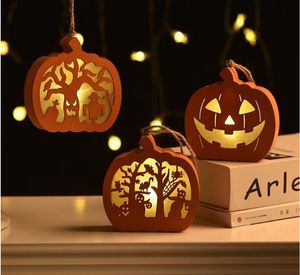 Novos Decorações de Brinquedo de Feriado de Halloween, Lanternas De Abóbora De Flores De Madeira, Presentes De Natal Children