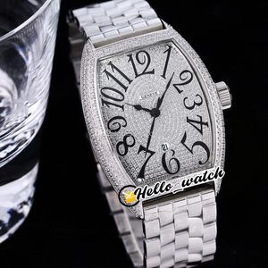 TWF V2 Casablanca 8880 Pasted Daimonds Dial a21j Автоматические мужские часы-часы Браслет из нержавеющей стали Super Edition Bling Hip Hop Ювелирные изделия Sapphire Часы Hello_Watch F04A1