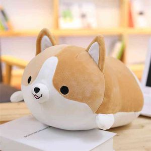 Corgi Hund Plüschtier Niedliche Cartoon Kawaii Gefüllte Weiche Puppe Kissen Jungen Mädchen Anti Stress Kissen Spielzeug Für Kinder Kinder 210728