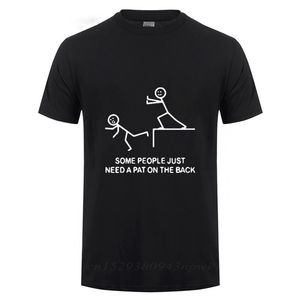 Bazı insanlar sadece bir Pat gerekir arka ilham verici ifade tasarım kroki komik t gömlek erkekler spor kısa kollu pamuklu t-shirt 210714