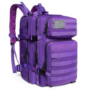 Backpacking Paketleri 50L Erkek/Kadın Yürüyüş Askeri Taktik Çantası Ordu Sırt Çantası Su Geçirmez Su Molle Böcek Out Açık Seyahat Çantası Kamp Sırt Çantası P230510