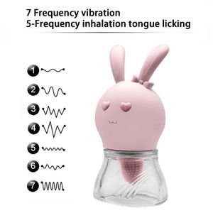 Quer кролика пероральный облизывание языка вибратора вагинальные яйца секс игрушки для женщины соска сосают G.pot клитор -стимулятор массажер тела массажер