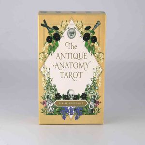 Antik Anatomi Tarot Kartları 78 Güverte İngilizce Sürüm Klasik Kart Oracles Kehanet Masası Oyunları Oynayan Modern Okuyucu Salejfiz