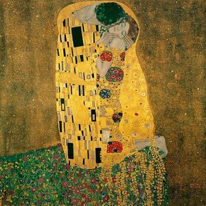 Поцелуй, 1907 от Gustav Klimt Абстрактные репродукции окраски масляных маслом на холсте ручной работы на стене искусства для офиса, паба, кафе бар, украшение дома