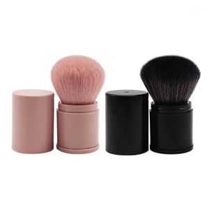 Выдвижной кисть для макияжа Kabuki, большие порошковые лица Blush Blush Brush Japan Style Foundation Soft Bristable1