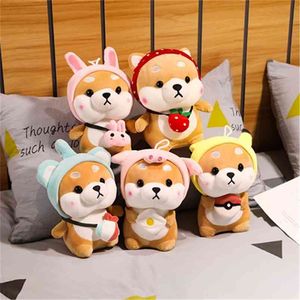 28/38/48 cm Sevimli Shiba Inu Bebek Peluş Oyuncak Karikatür Hayvan Yumuşak Dolu Köpek Yüksek Kaliteli Bebek Uyku Yastık Çocuk B 210728