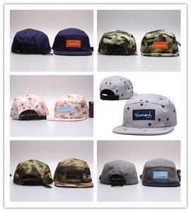 Лучшие продажи 2021 Diamonds 5 Panel camo HipHop Bone Bobby Snapback camo цветочные модные бейсбольные кепки шляпы Мужчины Женщины Casquette HHH