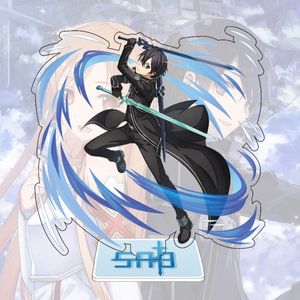 Cool kirito действий фигура меча арт онлайн аниме фигура акриловая стойка модель игрушки украшения косплей коллекция аниме любовники подарок g1019