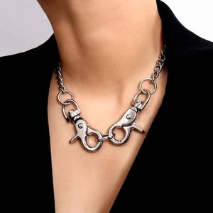 Цепи 2021 Ключевые Ожерелье Женщины Винтаж Простые Модные Фокеры Choker Аксессуары Ювелирные Изделия KPOP Викинг Gamer Girl Орловки Эстетический подарок