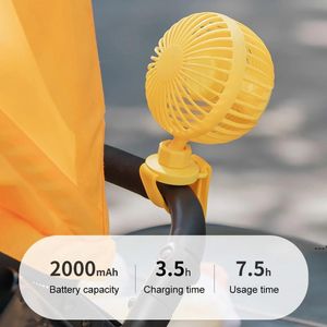 NewParty Favor USB Şarj Edilebilir Hayranları Rahat Bilek Kayışı ile Taşınabilir Mini Klip Soğutma Fan Açık Havada Bebek Arabası RRE11416