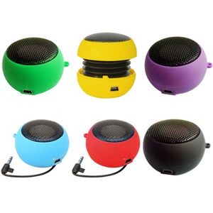 Moda Cute Mini Músicas Músicas Loudspeaker Jogador Ao Ar Livre 3.5mm Portátil Chapeton Sounder Caixa de Som Caixa de Som