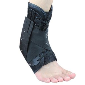 Ankle Support Brace Stabilizer Sports Football Compression Adjustable Lace Up Socks Protector Orthosis