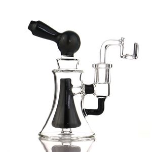 5.7Inch mini Dab Rig Colorful Thick water pipe glass bong 14mm Joint Oil Rigs With 4mm Quartz Banger