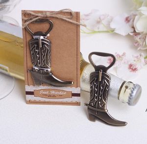 Новый Креативный Открыватель Бутылки Прицепил ковбойский ботинок Западный день рождения Bridal Wedding Favors и подарки Party Cute Tool EWA6470