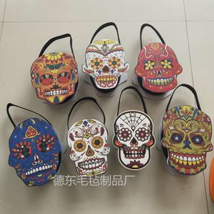 Cadılar Bayramı hayalet keçe yüz kafatası çanta maskesi karnaval gece tatil malzemeleri dekorasyon