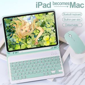 Клавиатура Bluetooth Класс для мыши для iPad 5 6-й 7 8 8 AIR 1 2 3 4 PRO 9,7 10.5 11 Smart Cover