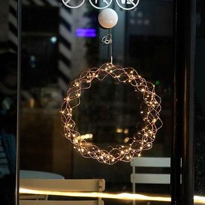 Noel Süslemeleri Noel Dekorasyon Işıkları Dükkan Pencere Süsler Ağacı LED Asılı Aydınlatma Navidad
