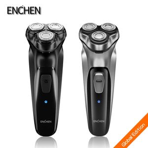 Orignal Enchen Blackstone Electric Shavers Shaving Machine Beard Razors 3D Temple Hair Trimmer Rechargeable For Men's Face P0817