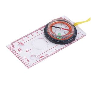 Outdoor Gadgets Baseplate Ruler Compass Map Scale Magnifier With Strap Camping Hiking OCOMP7198Outdoor OutdoorOutdoor