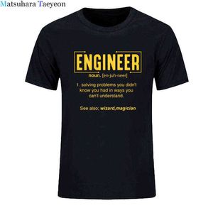 Мужские футболки инженер от папы определение существительное смешные футболки летнее хлопок хараджуку с коротким рукавом уличная одежда черная футболка для футболки G1222