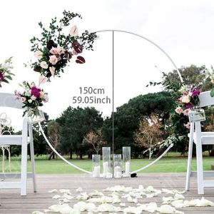 Decorazione per feste 150 cm Supporto per arco per palloncini rotondi Fiocco di ghirlanda circolare Supporto per decorazioni per compleanni di nozze Sfondo per baby shower