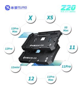 Mijing Z20 10 in 1 BGA Reballing Stencil Platform Fikstür Iphone X-12 Pro Max Anakart Orta Çerçeve Teneke Şablon Dikim