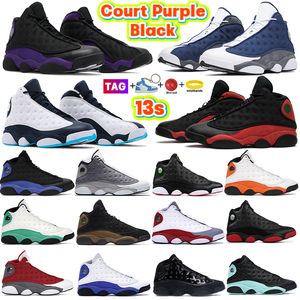 2023 jumpman 13 13s Erkekler Basketbol Ayakkabıları Kırmızı Flint Mahkemesi Mor Siyah Hiper Kraliyet Kirli Bred Denizyıldızı erkek Spor Ayakkabıları Kurt Gri Ayak Obsidyen Kadın Spor Eğitmenleri