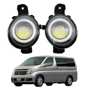 Подсветка тумана для Nissan Elgrand E51 2002-2003 Высококачественная пара дневные беговые огни LED Angel Eye Styling