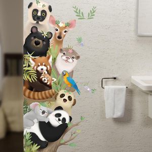 Duvar Çıkartmaları BRUP El Çizmek Sevimli Koala Hayvanlar Hoşgeldiniz Çıkartmaları Kreş Odası Çocuklar Dekorasyon Kapı Posteri Dekor