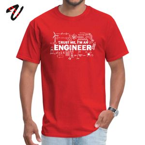 Baba Günü T-Shirt Erkekler Bana Güvenim Bir Mühendisim Tshirt Geek Erkek Üstler Mektup Matematik Denklem Baskı Tees Özel Öğrenciler Eğlenceli 210721 7041