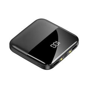 10000 mAh Mini Güç Bankası Çift USB LED Ekran Poverbank Taşınabilir Harici Pil Şarj Cep Telefonları için Powerbank 10000 MAH