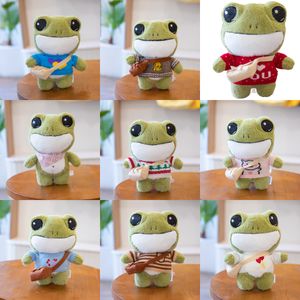 Brinquedo de pelúcia Creative Transformation of Frog Caixa Soft Creative Figurine Bonito Almofada